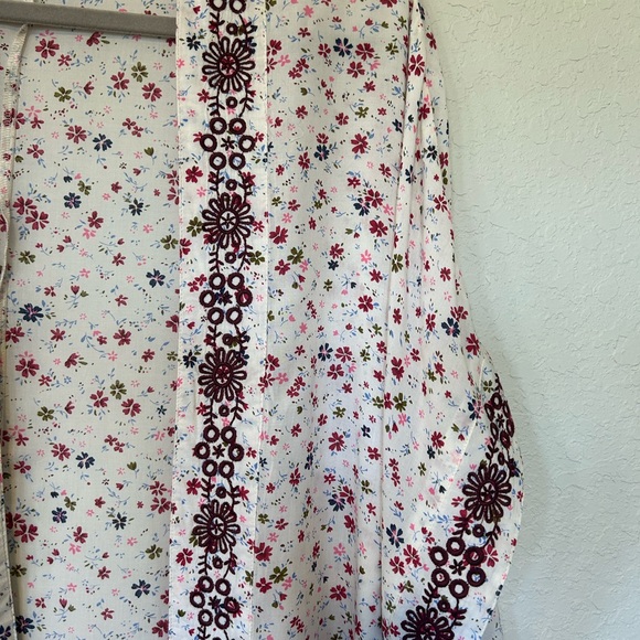 Boho Arizona Jean Company Floral Kimono Style Cardigan Size M-L - Picture 4 of 7